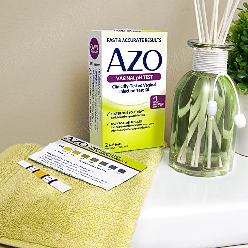 AZO Vaginal pH Test Kit, Clinically-Tested Vaginal Infection Test Kit, Fast & Accurate Results AZO