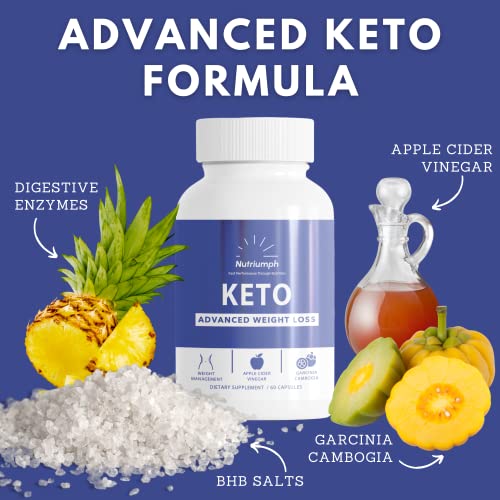 Nutriumph Keto BHB exogenous ketones | Keto Diet Pills | Advanced Ketone Supplement Nutriumph