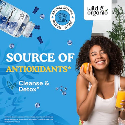 Wild & Organic Glutathione Gummies - Reduced Glutathione for Liver Cleanse & Antioxidants Wild & Organic