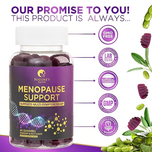 Menopause Supplements for Women, Multi Benefit Menopause Relief for Night Sweats Nature's Glow