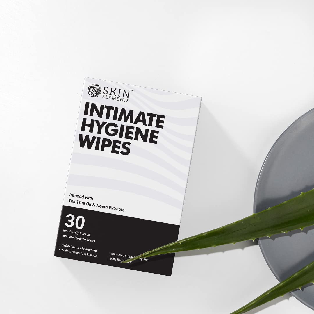 Skin Elements Intimate Hygiene Wipes | pH Balanced Wipes with Tea Tree Oil | Avoids Itching and Bad Odor Skin Elements