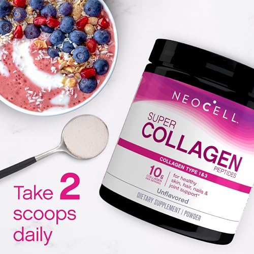 NeoCell Super Collagen Powder, 10g Collagen Peptides per Serving, Gluten Free NeoCell