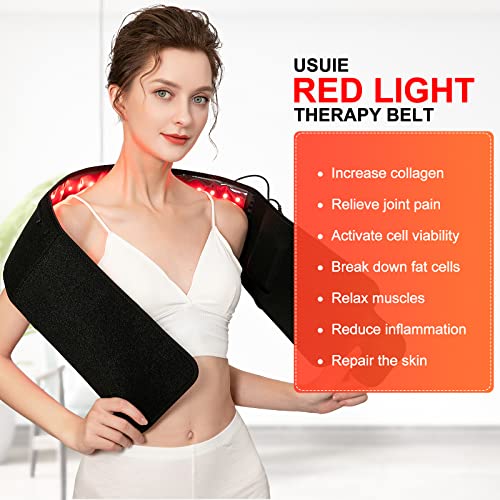 USUIE Red Light Therapy Belt, Infrared Light Therapy Wrap Red Light Therapy Device USUIE
