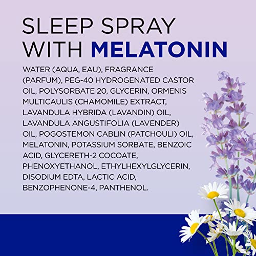Dr Teal's Sleep Spray with Melatonin & Essential Oil Blend, 6 fl oz (Pack of 3) Dr Teal's