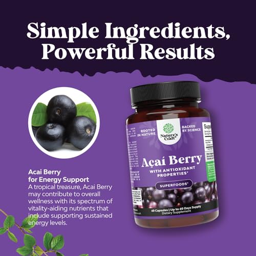 Natural Acai Berry Weight Loss Supplement Detox Products Antioxidant Superfood Natures Craft