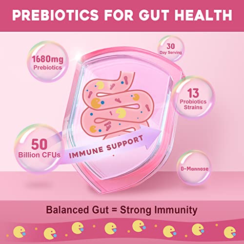 Probiotics for Women Probiotic Powder Supplement - Prebiotics and Probiotics for Weight Loss NATURE TARGET