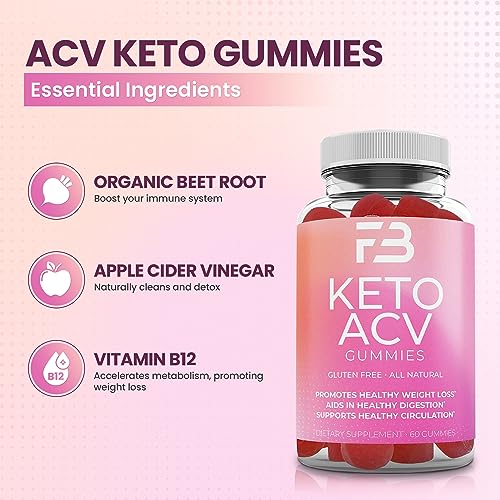 FIT BLAST Keto ACV Gummies Advanced Weight Loss, Organic 1000Mg Keto Apple Cider FIT BLAST