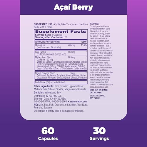 Natrol Acai Berry Diet, 60 Capsules Natrol