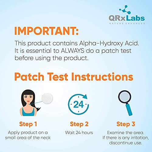 QRxLabs Glycolic Acid 20% Resurfacing Pads for Face & Body with Vitamins B5 QRxLabs