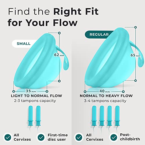 EcoBlossom Reusable Menstrual Disc with Removal String - The Most Reliable Medical Grade Silicone EcoBlossom