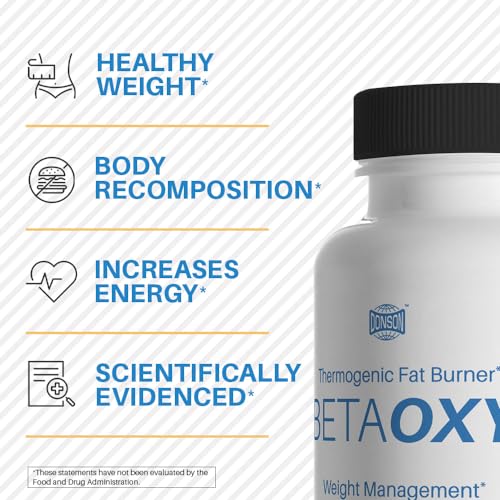 BetaOxy Fat Burner & Appetite Suppressant and Weight Loss Supplement Pills for Women Donson