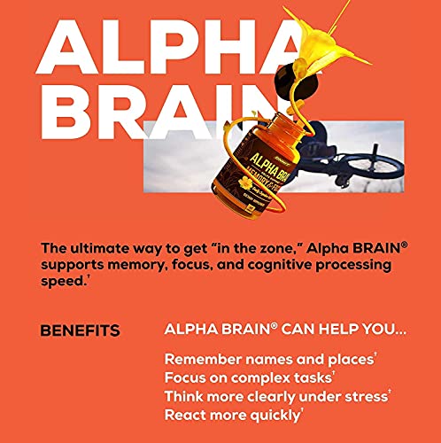 ONNIT Alpha Brain (60ct) - Over 1 Million Bottles Sold - Premium Nootropic Brain Supple ONNIT