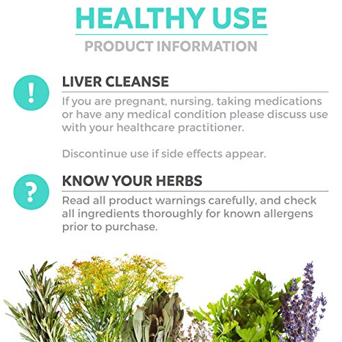 Organic Liver Cleanse Detox & Repair (Vegan, Non-GMO) Milk Thistle Extract (80% Silymarin) PURE CO