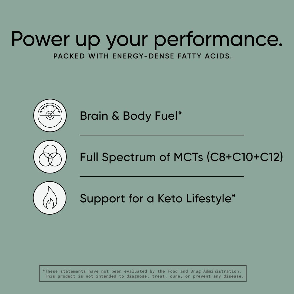 Sports Research Keto MCT Oil from Organic Coconuts - Fatty Acid Fuel for Body Sports Research