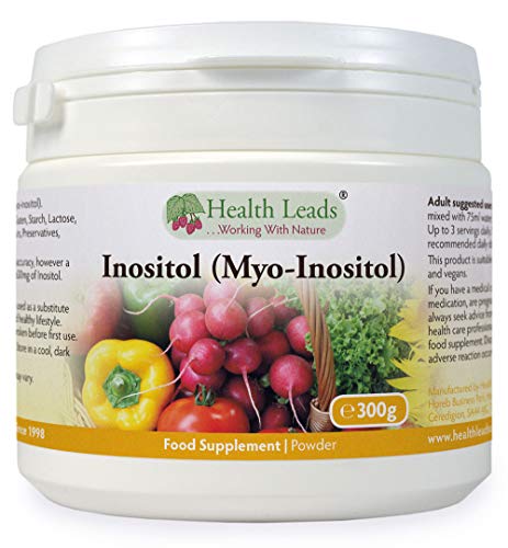 Inositol (Myo-Inositol) Powder 300g, Also Called Vitamin B8, High Absorption, Vegan