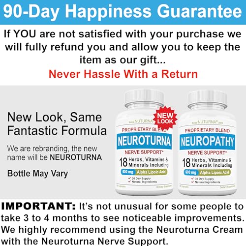Neuropathy Support Supplement with 600 mg Pure Alpha Lipoic Acid Nuturna