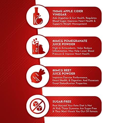 Sugar-Free Keto ACV Gummies for Weight Loss - Apple Cider Vinegar Keto ACV Gummies Atlantis Nutrition