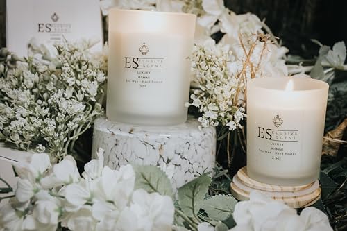 Jasmine | 5.5oz | Luxury Candle | Scented Candle | Aromatherapy | Essential Fragrance Oils Elusive Scent