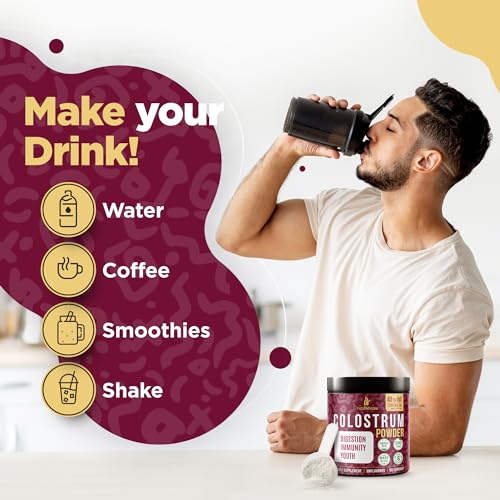 Bovine Colostrum Powder - 40% IgG Highly Concentrated Pure Bovine Colostrum InstaSkincare