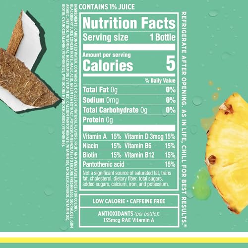 Sparkling Ice, Coconut Pineapple Sparkling Water, Zero Sugar Flavored Water, with Vitamin Sparkling ICE