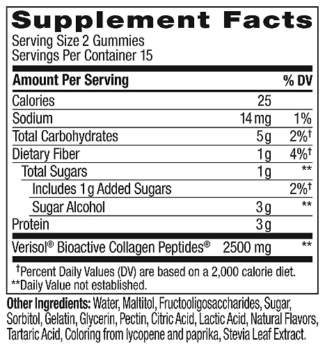 OLLY Collagen Gummy Rings, 2.5g of Clinically Tested Collagen, Boost Skin Elasticity & Reduce OLLY