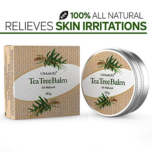 TEA TREE OIL BALM -100% All Natural | Great Cream for Soothing Irritations like Eczema Chamuel