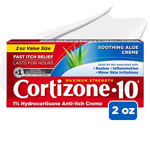 Cortizone 10 Maximum Strength Anti-Itch Cream with Soothing Aloe, 1% Hyd Cortizone 10
