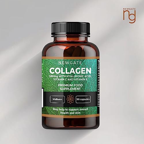 Newgate Labs Marine Collagen 350mg with Hyaluronic Acid, Vitamin C & Vitamin E Newgate Labs