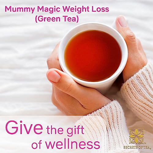 Mummy Magic Slim Tea - 100% Organic- Peach Flavor- Up To 40 Servings - 20 Count Mummy Magic