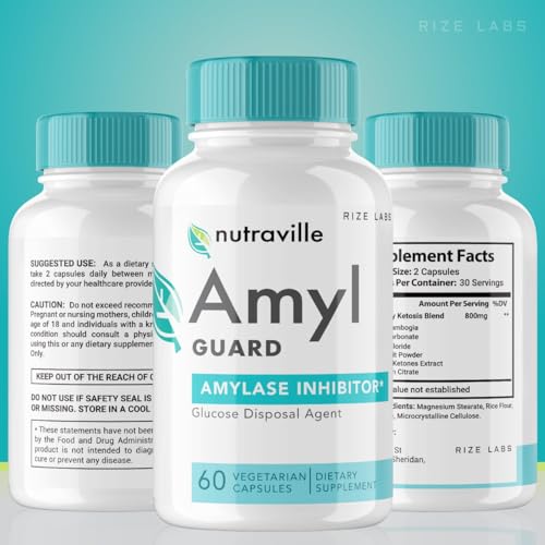 rize labs (2 Pack Nutraville Amyl Guard Dietary Supplement, Nutraville Amyl Guard Weight rize labs