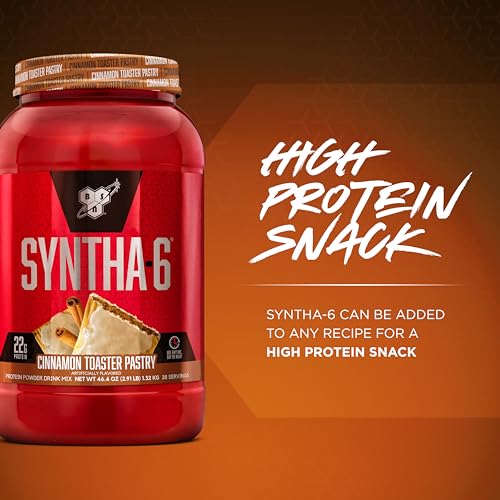 BSN SYNTHA-6 Whey Protein Powder with Micellar Casein, Milk Isolate, Cinnamon Toaster BSN