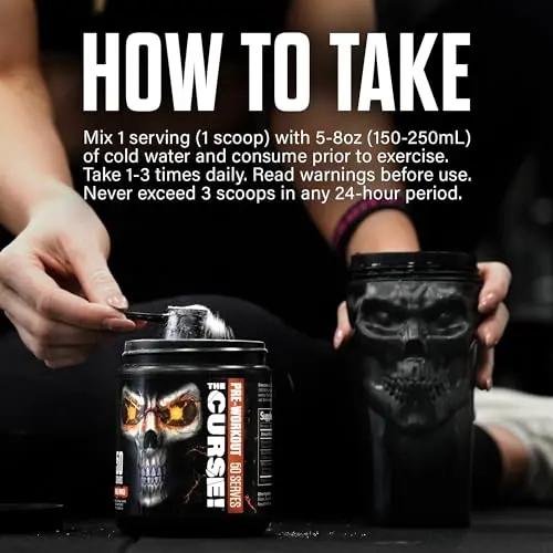 JNX SPORTS The Curse! Pre Workout Powder - Blue Raspberry 50 Servings | Preworkout JNX SPORTS