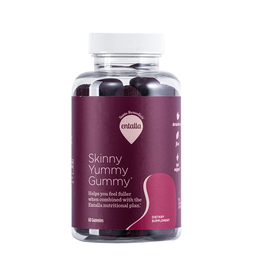 Santo Remedio, Entalla, Skinny Yummy Gummy, Nutritional Supplement, Gummy Fiber for Digestive Gut Support