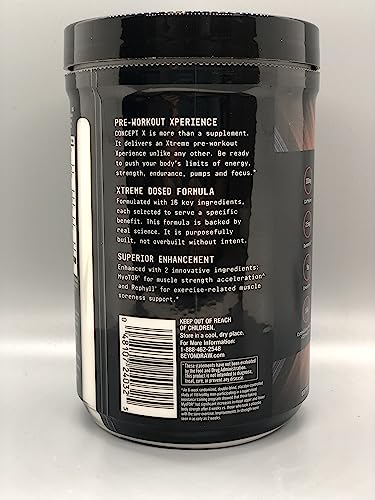 BEYOND RAW Concept X | Clinically Dosed Pre-Workout Powder | Contains Caffeine BEYOND RAW