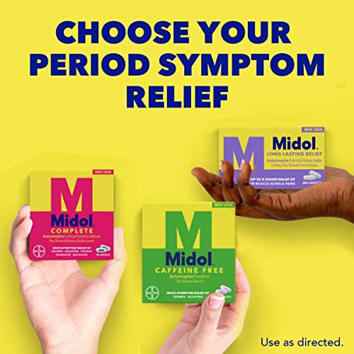 Midol Complete, Menstrual Period Symptoms Relief Including Premenstrual Cramps Midol
