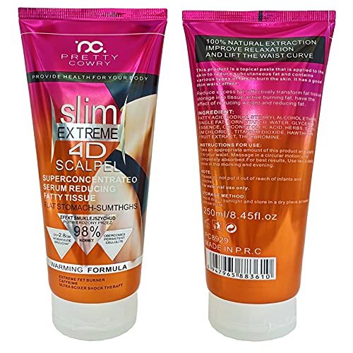 MYSHELL Hot Cream, Fat Burner Sweat Cream,Slimming Cream 250ml,Cellulite Treatment MYSHELL