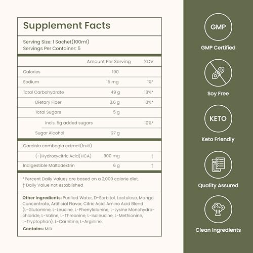 JAYU FreedomCafe 5 Day Detox Cleanse Ade Mango Flavor - 5 Pack (16.90oz) - Supports JAYU