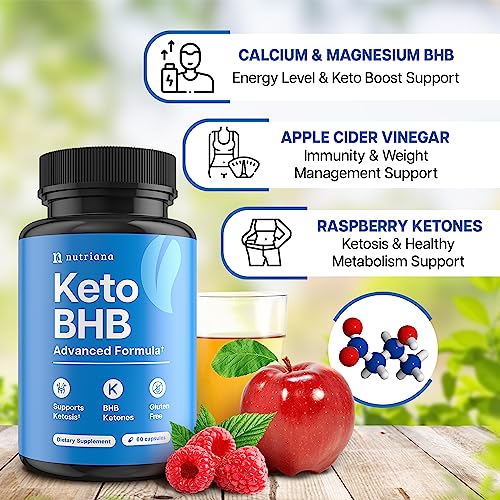 Keto BHB Exogenous Ketones for Men & Women - Keto Supplements for Mental Clarity Nutriana