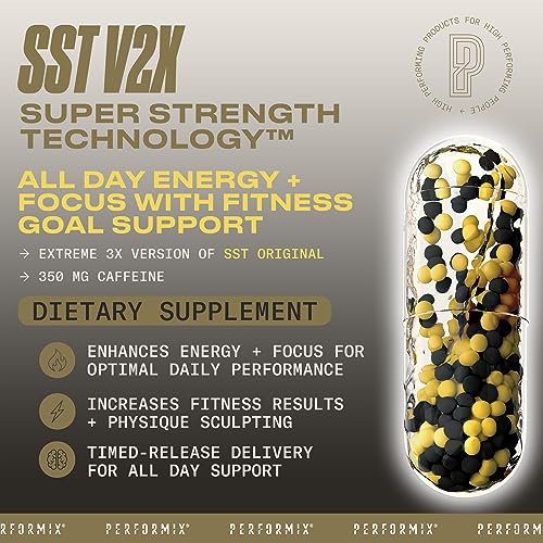 PERFORMIX - SST V3X - Pre Workout - 350 mg Caffeine - Energy Supple