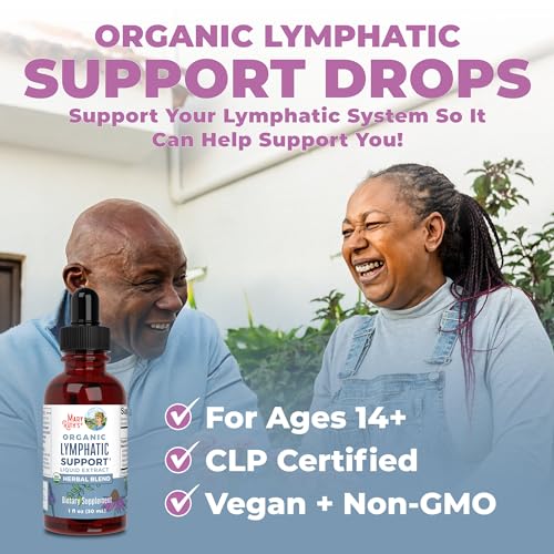 Lymphatic Support Drops | USDA Organic Lymphatic Cleanse Immune Support Supplement MaryRuth Organics