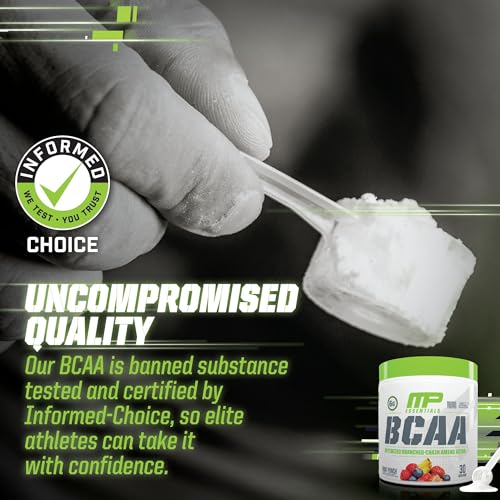 MusclePharm Essentials BCAA, Fruit Punch - 30 Servings Muscle Pharm