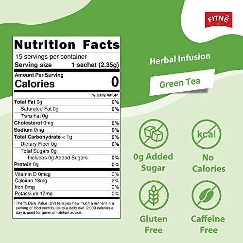 FITNE Green Tea Herbal Honey Lemon With Garcinia Senna Infusion Gentle Detox Cleanse FITNÈ