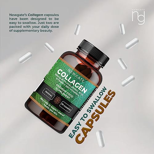 Newgate Labs Marine Collagen 350mg with Hyaluronic Acid, Vitamin C & Vitamin E Newgate Labs