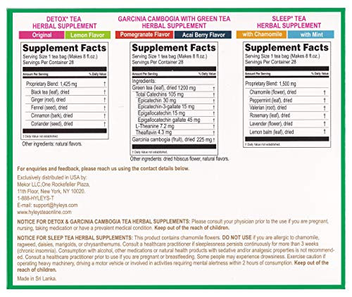 Hyleys Detox Tea for Cleanse - 28 Day Kit - 84 Tea Bags - Gift Gift For Mom For Mom HYLEYS