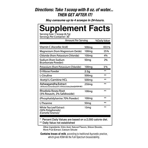 Origin Jocko Fuel Stim Free Pre Workout Powder with L-Citrulline, Nootropic for Endurance Jocko Fuel