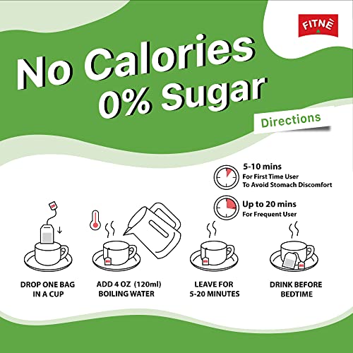 FITNE Green Tea Herbal Honey Lemon With Garcinia Senna Infusion Gentle Detox Cleanse FITNÈ