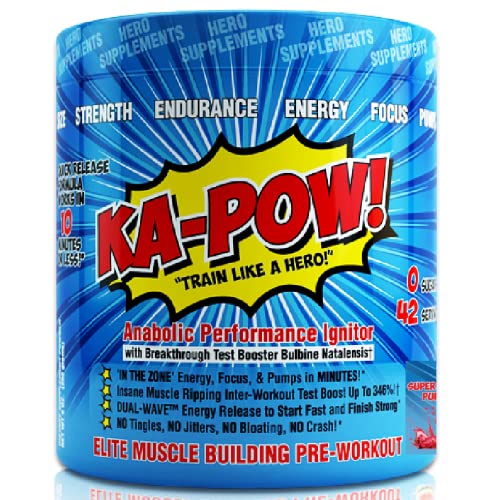 PREWORKOUT TESTOSTERONE BOOSTER - KA-POW! The Fastest Hitting ANABOLIC PRE