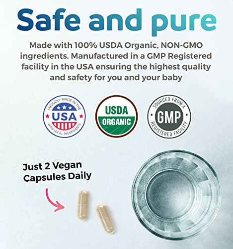 USDA Organic Lactation Supplement - Increase Milk Supply with Herbal Breastfeeding PURE CO