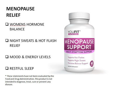 YouFit Nutrition Menopause Relief Capsules for Women - Natural Menopause Supplements