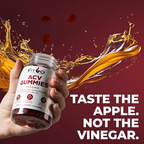 FIT60 Keto Apple Cider Vinegar Gummies with The Mother | Keto ACV Gummies for Advanced Healthy Weight FIT60